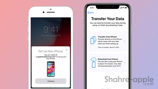 انتقال اطلاعات از icloud به گوشی